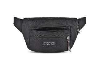 JanSport Fabric Shoulder Bag, Crossbody Bag, Sling Bag, Fanny Pack Large Unisex Black