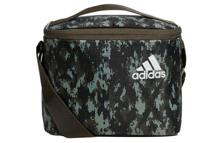 Adidas Adidas Adjustable Strap Polyester Shoulder Bag, Crossbody Bag, Handbag Regular Men's Silver Green