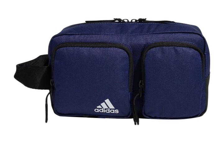 Adidas Adidas 2 Zip Pockets Recycled Polyester Plain Weave Fabric Crossbody Bag, Shoulder Bag Regular Men's