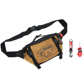 Rough Enough Polyester Sling Bag, Fanny Pack Medium Unisex Khaki