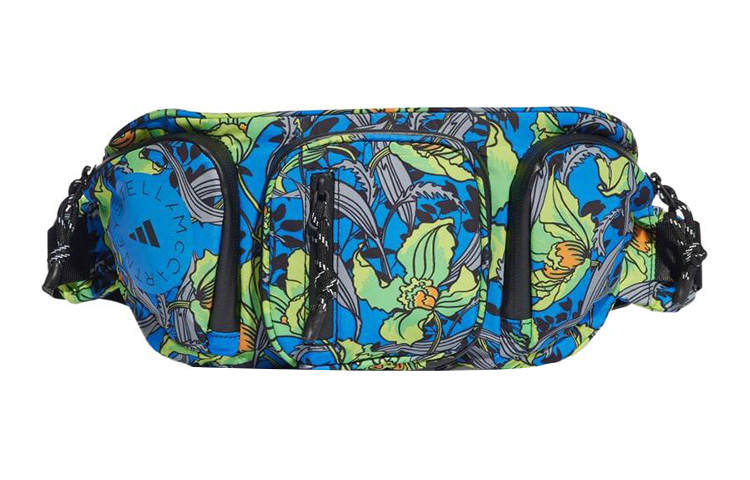 Adidas Adidas Recycled Polyester One Shoulder Crossbody Fanny Pack Regular Women's Black/Blue/White