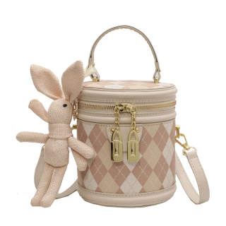 SURELAPTOP Polyurethane Bucket Bag, Handbag, Crossbody Bag Regular Women's Black/Khaki/Beige/Pink