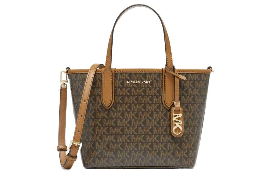 MICHAEL KORS Artificial Leather Tote Bag, Shopping Bag, Handbag Extra Small Women's Brown