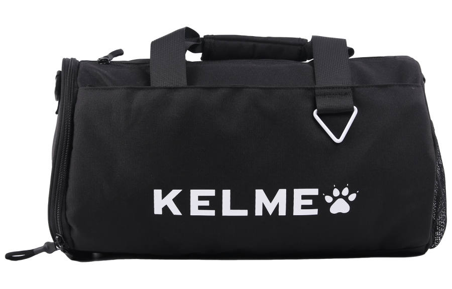 KELME Fabric Backpack Crossbody Bag Gym Bag Unisex Black