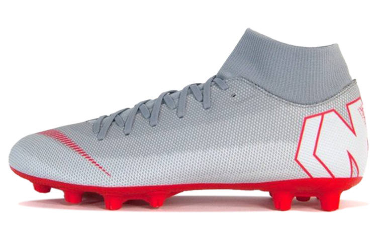 Nike Nike Mercurial Superfly 6 Soccer Shoes Men's Mid Top Gray/Red