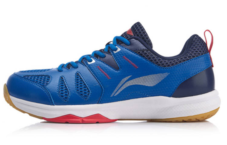 Li-Ning Li Ning Swirl V2 Cushioning Lightweight Slip Resistant Low top Badminton Shoes Unisex Blue