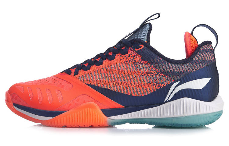 Li-Ning Li Ning Cool Shark 2.0 Breathable Cushioning Low top Badminton Shoes Unisex Neon Fruit Red