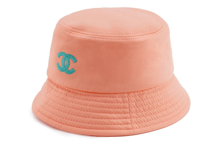 CHANEL Bucket Cotton Bucket Hats Unisex Orange