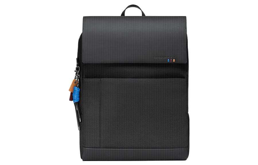 Samsonite SAMSONITE Cow Leather Handbag Laptop Bag Backpack Large Unisex Black