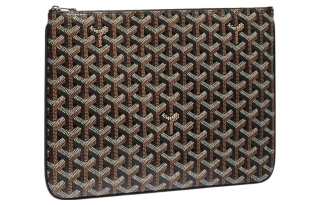 GOYARD SENAT Artificial Leather Toiletry Bag, Storage Bag Clutch Small Unisex 11 Colors