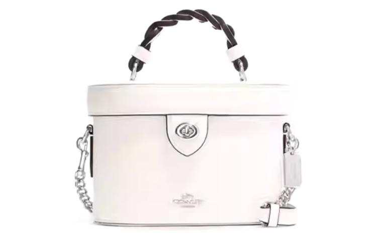 COACH Kay Leather Bucket Bag, Shoulder Bag, Crossbody Bag Small Women's White