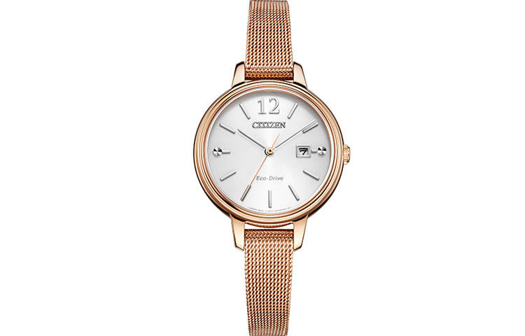 CITIZEN Ecology Drive Collection Light Powered Quartz Movement Stainless Steel Strap Watch