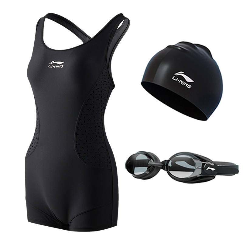 Li-Ning Li Ning Sports Fashion Collection Swimming Sets Polyamide, Elastane, Polyester Swimming Pool, Seaside Women's Black