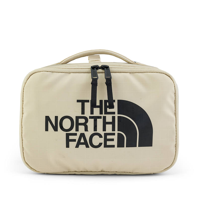THE NORTH FACE 4L Handbag Outdoor Bag Abrasion Resistant Material Khaki Unisex