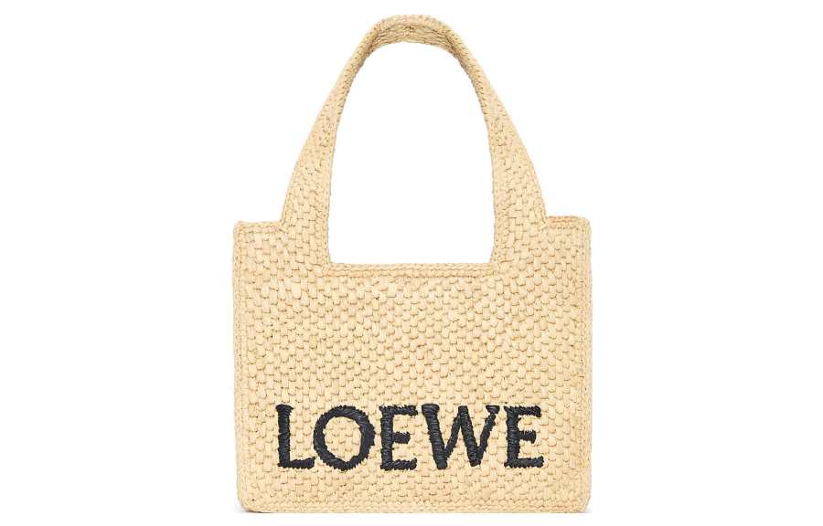 LOEWE LOEWE Raffia Fiber Tote Bag, Shopping Bag, Handbag Mini Women's Natural