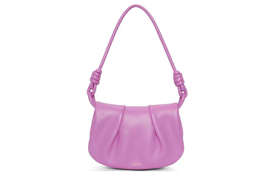 LOEWE Bright Nappa Leather Shoulder Bag, Crossbody Bag Women's Rock Rose Pink