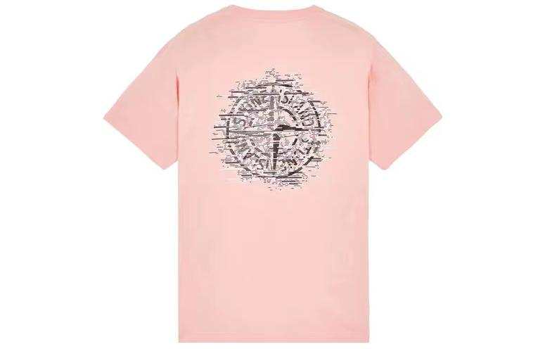 STONE ISLAND Logo Printed Crewneck T Shirt