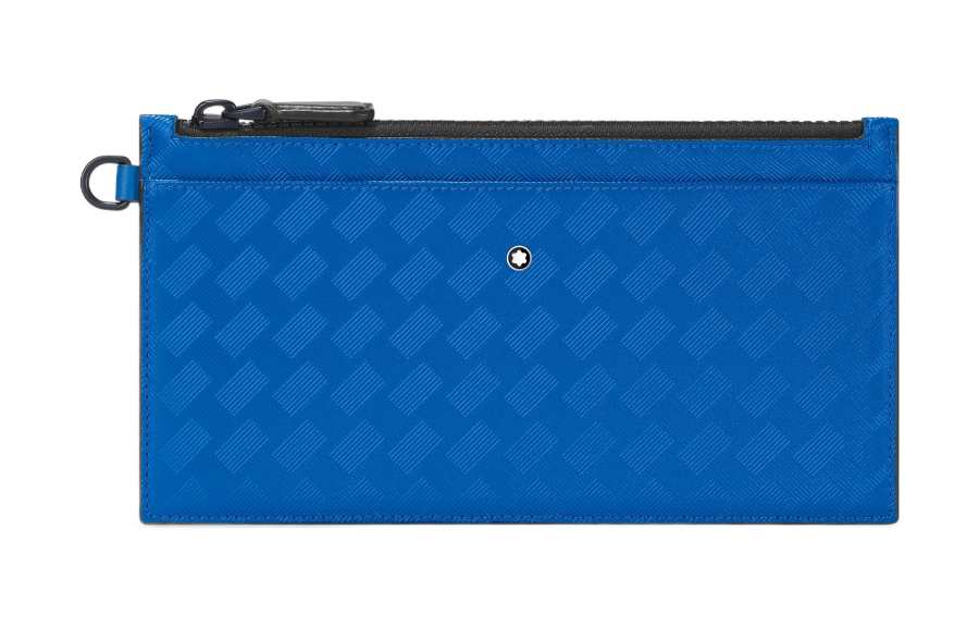 MONTBLANC MONTBLANC Cow Leather Wallet Mini Men's Blue