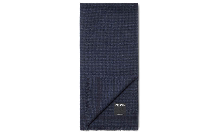 Ermenegildo Zegna Knit Scarves Unisex Blue