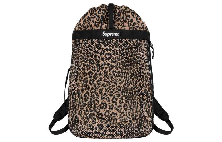 Supreme Supreme Nylon Backpack Regular Unisex Leopard Print