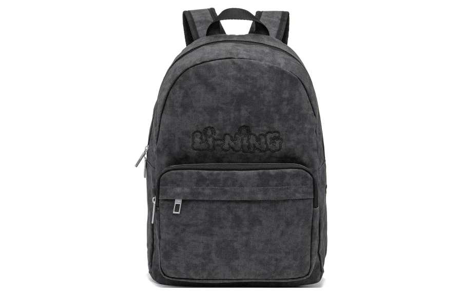 Li-Ning Li Ning Sports Life Collection Polyester Backpack Unisex Black