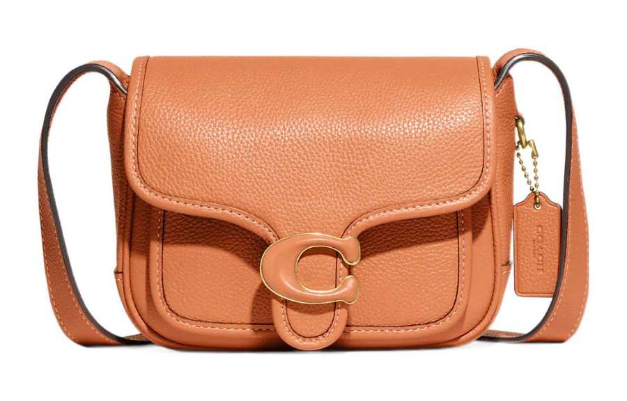COACH Tabby Cow Leather Messenger Bag, Shoulder Bag, Crossbody Bag Small Women's Orange