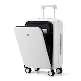 Hanke PC Suitcase, Luggage, And Travel Bags For Airplane Check in Unisex Black/Gray/White