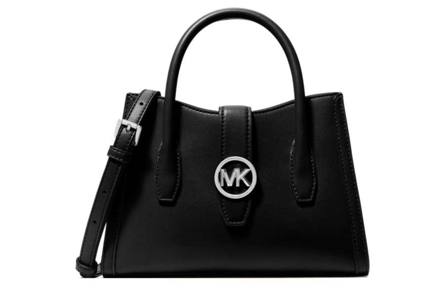 MICHAEL KORS Gabby Artificial Leather Polyester Handbag, Shoulder Bag, Crossbody Bag Small Women's Black