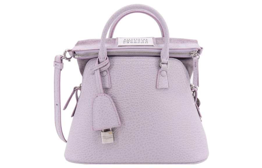 Maison Margiela 5AC Leather Handbag Women's Purple