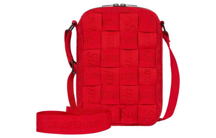 Supreme Supreme Jacquard Crossbody Bag, Shoulder Bag Regular Unisex Red