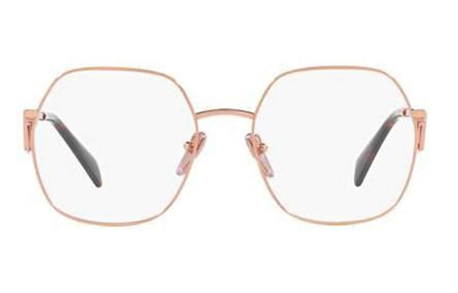 PRADA PRADA Irregular Shape Eyeglass Frames Women's Pink