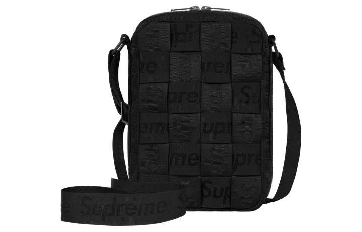 Supreme Supreme Fabric Crossbody Bag, Shoulder Bag Regular Unisex Black