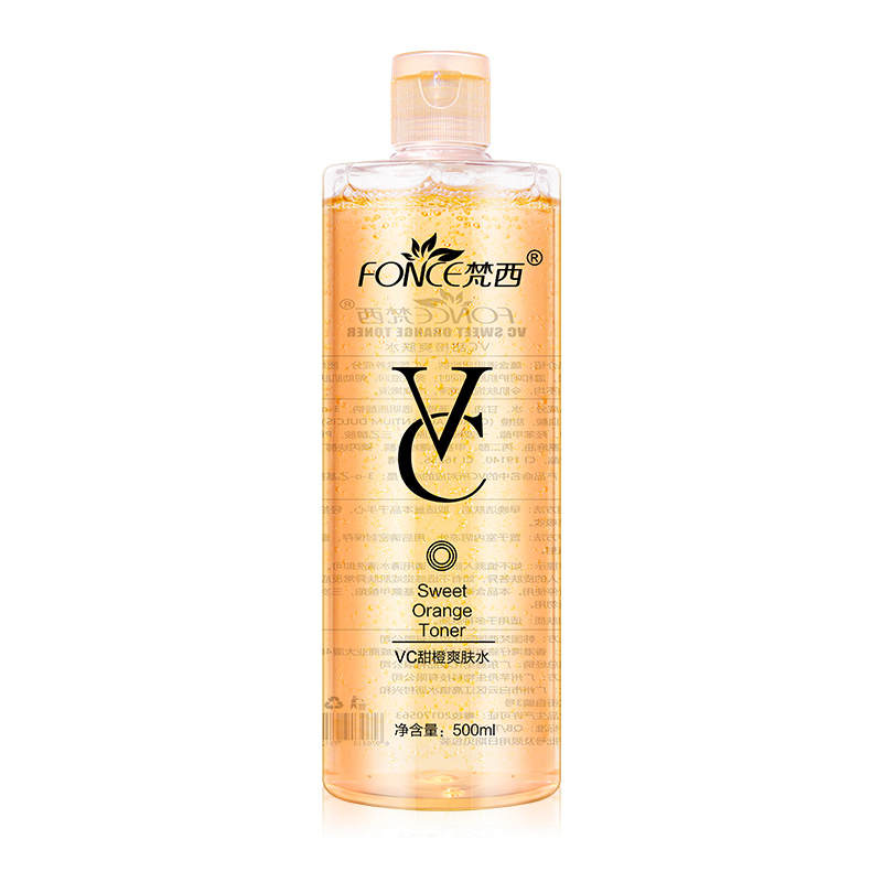 FONCE VC Sweet Orange Toner Soothing Moisturizing And Hydrating Minimizing Pores Brightening 500ml/bottle