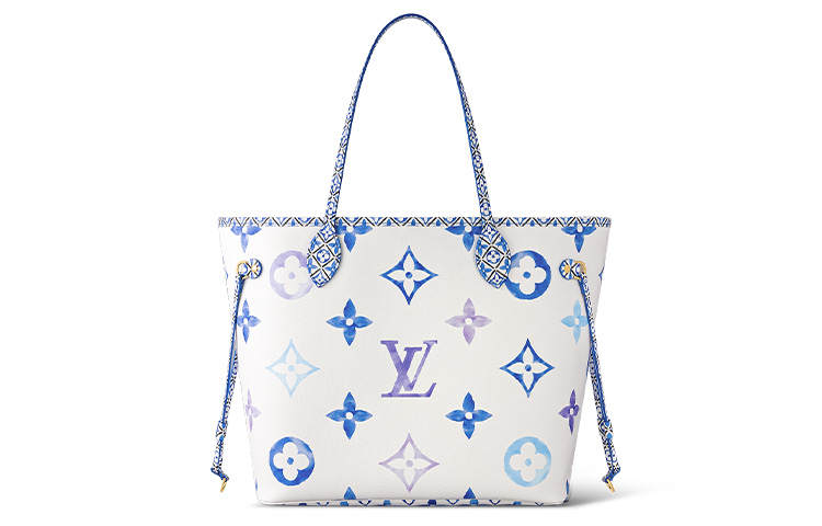 LOUIS VUITTON LOUIS VUITTON Neverfull Mm Monogram Blue