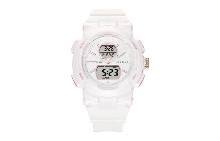 Disney Disney Mickey Series Electronic Movement TPU Strap Watch Unisex White Dial