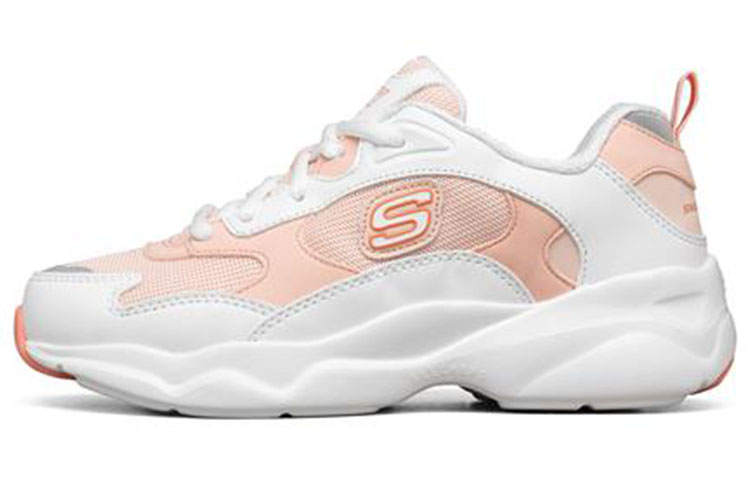 Skechers D Lites Airy Sneakers White/Orange Women's