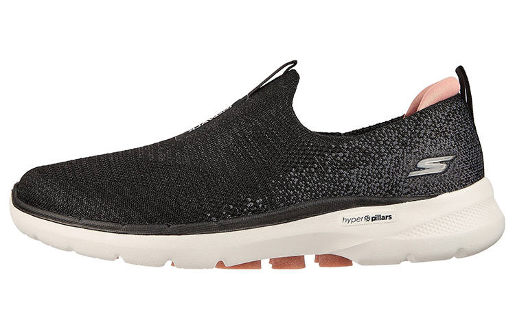 Skechers Go Walk 6 Abrasion Resistant Breathable Low top Walking Shoes Women's Black