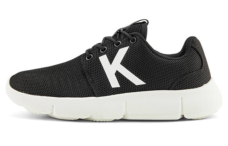 Kappa Comfortable Breathable Cushioning Breathable Cushioning Low top Casual Shoes Unisex Black White
