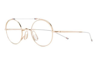 THOM BROWNE· Alloy Oval Eyeglass Frames Unisex Gold