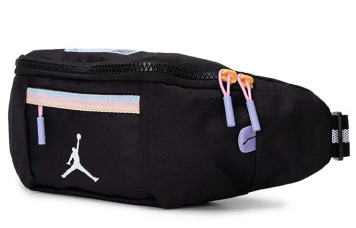 Jordan Jordan Athleisure Fabric Sling Bag, Fanny Pack Small Unisex Black