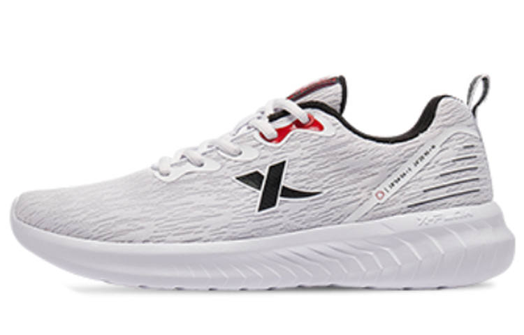 XTEP Cushioning Slip Resistant Waterproof And Breathable Lightweight Low top Casual Shoes Men's White Black