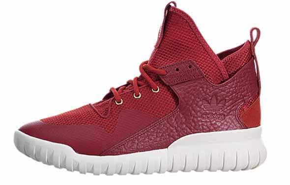 Adidas Originals Tubular Slip Resistant Slip Resistant Mid top Casual Shoes Unisex Red