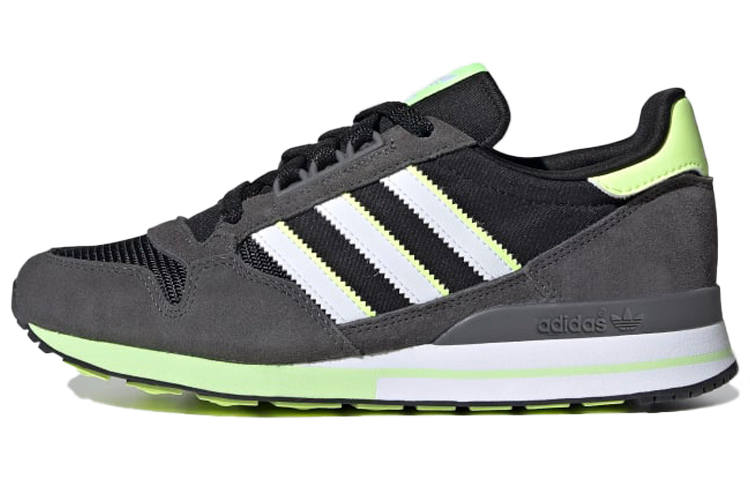 Adidas Originals ZX 500 Slip Resistant Slip Resistant Low top Casual Shoes Women's Black Green White