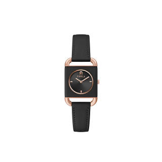 Furla HERITAGE Wrist Watches Quartz Movement Genuine Leather Strap 28mm Black Dial Women's Watch