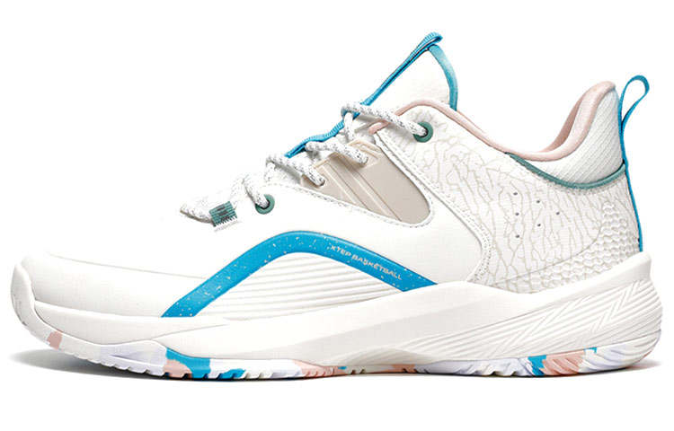 XTEP Spin Strike Textile, Synthetic Leather Slip Resistant, Abrasion Resistant, Breathable, Lightweight Low top