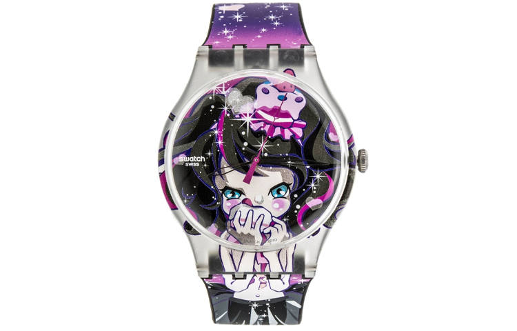 SWATCH Women's 41mm Black Watch SUOZ110