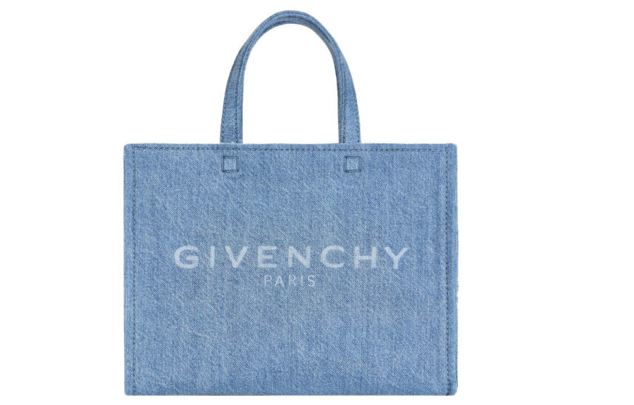 GIVENCHY G Tote Denim Tote Bag, Shopping Bag, Handbag Small Women's Medium Blue