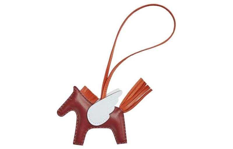 HERMES HERMES Rodeo Pendants Unisex Red