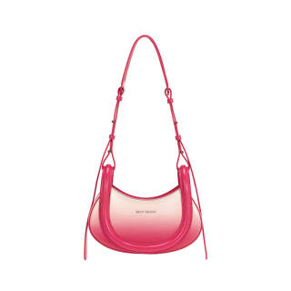 JELLYTOYBOY Cow Leather Phantom Sound Bag Hot Girl Bag, Crescent Bag, Shoulder Bag, Underarm Bag Medium Women's
