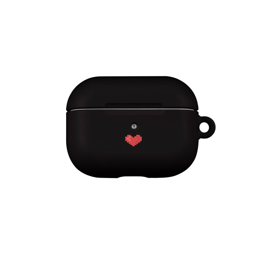 Keshami Fully Enclosed Matte Hard Shell Minimalist Style Couple Heart Headphone Cases